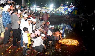 चालिहा महोत्सव के तहत जल ज्योत प्रवाहित की