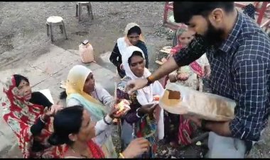 दृश्य वैलफेयर सोसाइटी ने 51 हजार फू्रट ज्यूस पैकेट बांटे