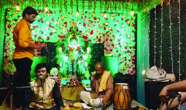 शिवाजी चौक पर महाआरती और सुन्दरकाण्ड पाठ हुआ