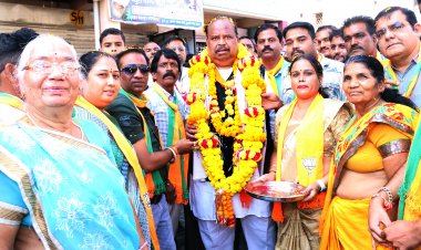 काश्यप के जनसंपर्क में दिखा कार्यकर्ताओं  का हुजूम, विभिन्न स्थानों पर संगठनों ने किया स्वागत-अभिनंदन