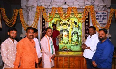 होरी हनुमान दर्शन के साथ शुरु किया कांग्रेस प्रत्याशी वीरेन्द्रसिंह सोलंकी ने जनसंपर्क