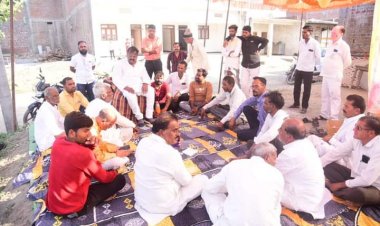 निर्दलीय प्रत्याशी प्रेमचंद गुडडू ने गांवों में चौपाल लगाकर मांग रहे आशीर्वाद