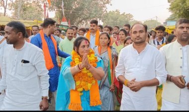 सैलाना में संगीता चारेल का जनसंपर्क जारी, मिल रहा समर्थन