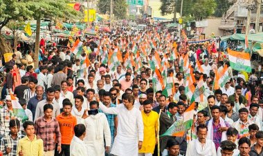 सैलाना विधानसभा के शिवगढ़ में हर्षविजय की रैली,  उमड़ा कांग्रेसियों  का सैलाब, 17 जयस कार्यकर्ता कांग्रेस में शामिल