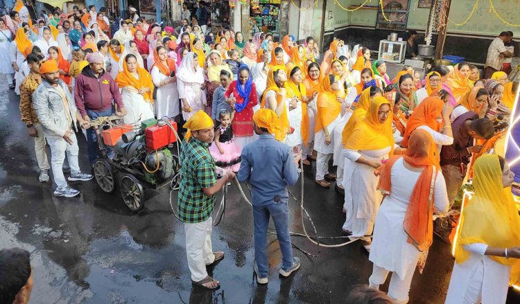 गुरुनानक जयंती के उपलक्ष्य में नगर में निकली कीर्तन यात्रा, धार्मिक आयोजनों के साथ लंगर आज व कल