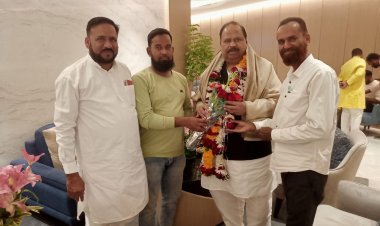 कैबिनेट मंत्री श्री काश्यप का स्वागत