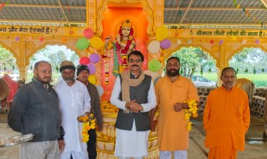 सप्त गौ मंदिर में आकर्षण का केन्द्र रही कपिला गाय -मांगल्य मंदिर में जिले का पहला गौमंदिर शुरु, गायों का कराया 56 भोग