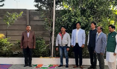 आयुष ग्राम में उत्साह से मनाया गया गणतंत्र दिवस