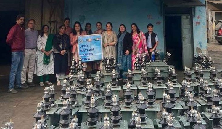 जीतो लेडीज विंग ने किया उद्योग का भ्रमण. ट्रांसफार्मर के निर्माण व उपयोग से रूबरू कराया