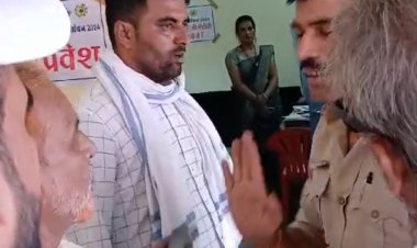 बीएलओ कर रही थी भाजपा का प्रचार कांग्रेस ने किया हंगामा, एसडीएम ने हटाया
