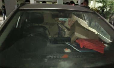 शराब तस्करों ने मेडिकल कॉलेज को भी नहीं बक्शा, कैंपस से बरामद हुई शराब से भरी कार