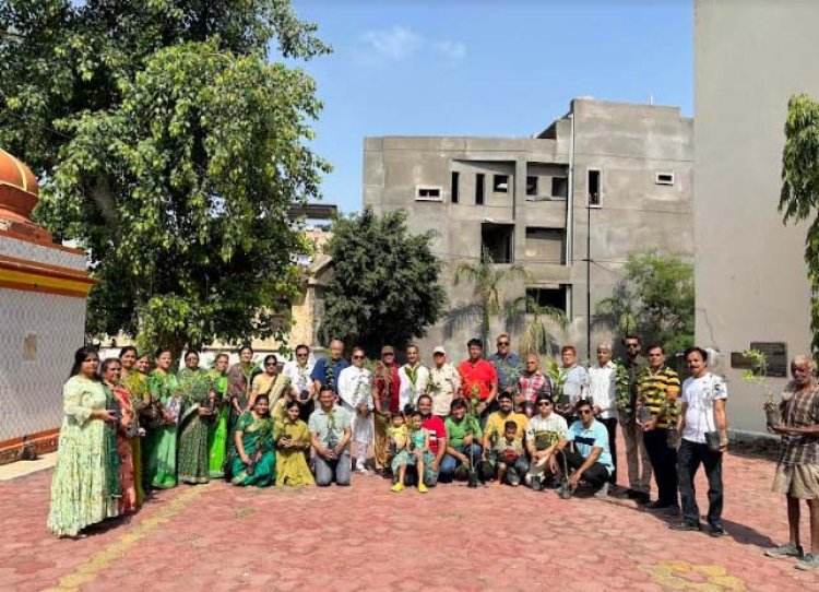 श्री श्रीमाली ब्राह्मण समाज युवा मंच एवं महिला मंडल ने पौधारोपण में दिखाया उत्साह -समाजजनों ने शपथ ली निरंतर करेंगे पौधो की देखभाल