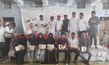 मेवाती शाह बिरादरी समाज में शिक्षा के क्षेत्र में नाम रोशन करने वाले प्रतिभावान बच्चो का किया सम्मान