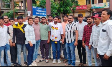 जिला पंचायत उपाध्यक्ष निनामा के भारत आदिवासी पार्टी प्रदेश अध्यक्ष बनने पर हुआ स्वागत