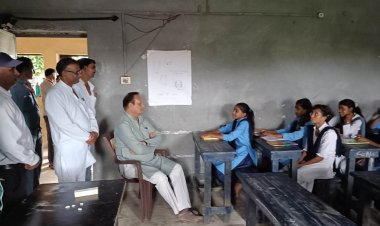 जावरा विधायक पाण्डेय ने उम्मेदपुरा स्कूल का निरीक्षण किया, छात्राओं से बात कर परेशानी पूछी, अधिकारियों को दिए निर्देश