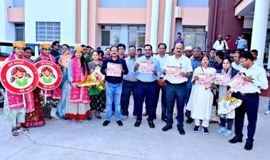 बाल विवाह रोकथाम एवं दहेज प्रथा मुक्त भारत’’ हेतु जागरूकता रथ को दी हरी झंडी 