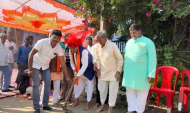 रत्तागढ़ खेड़ा में 10 लाख से बनने सीसी रोड, विधायक डामर ने किया भूमिपूजन