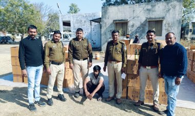 कंटेनर में हरियाणा से महाराष्ट्र जा रही थी 510 पेटी अवैध शराब -मुखबीर की सूचना पर बिलपांक पुलिस ने तस्करी रोकी, एसपी के निर्देश पर काम आ रही पुलिस अमले की सक्रियता