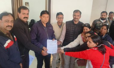 पटवारियों ने 15 सूत्रीय मांगों को लेकर कलेक्टर, एसडीएम और कोषालय अधिकारी को सौंपा ज्ञापन