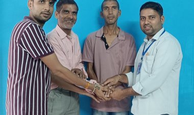 अपना घर आश्रम में ठीक होकर लौटे प्रभु  कमलेश, घर वालो ने किया शुक्रिया अदा