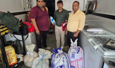 दिनदयाल नगर की बालाजी डेरी से लेकर ग्रामीण क्षेत्रो की दुकानों तक से खाद्य विभाग ने लिए नमूने