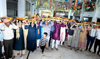 सिंधी समाज के चालीस दिवसीय चालीहा महोत्सव का समापन, झाली तालाब में विसर्जित की ज्योत