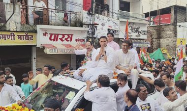 कांग्रेस की वोट चोर, गद्दी छोड़ यात्रा में उमड़ा कार्यकर्ताओं का हुजूम,  रेली में शामिल हुए हजारों कांग्रेसी, पटवारी ने मंच से किए भाजपा पर तीखे हमले