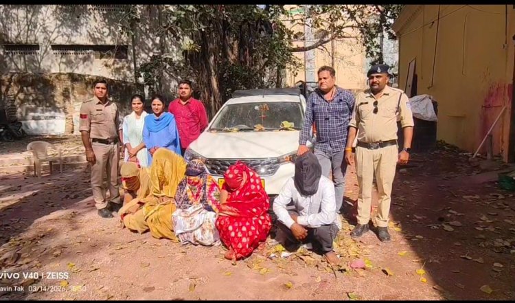 दशामाता पूजा के दौरान चेन चुराने वाली महिला गैंग इंदौर की निकली,एक नाबालिग समेत छ: लोग गिरफ्तार, सीसीटीवी और तकनीकी जांच से मिली सफलता