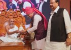 मोहन खेड़ा तीर्थ में मुख्यमंत्री डॉ. मोहन यादव ने लिया आचार्य श्रीमद विजय नित्य सेन सूरीश्वर जी से आशीर्वाद 