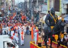 महाराणा  प्रताप जन्मोत्सव पर निकली भव्य शौर्य यात्रा, महाराणा प्रताप चौक पर माल्यार्पण व आतिशबाजी हुई