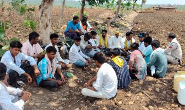 Pwd विभाग के खिलाफ ग्रामीणों का आक्रोश, बल्लीखेड़ा–अंबापाड़ा मार्ग की मरम्मत को लेकर दिया धरना
